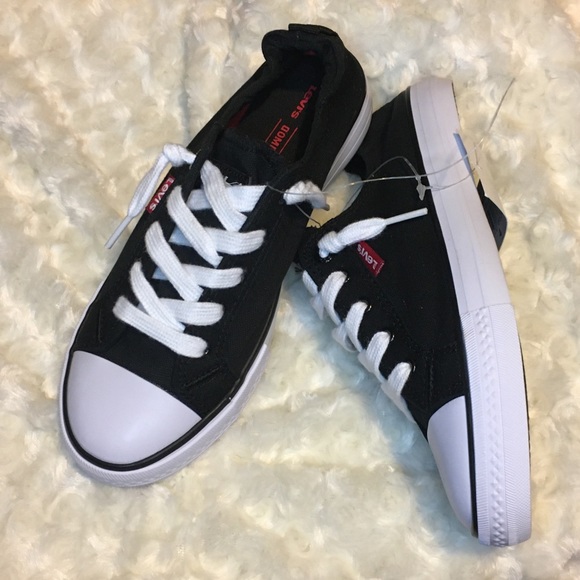 NEW LEVI’S STAN G DENIM CANVAS SNEAKERS - Picture 2 of 7